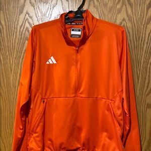 Adidas Bold Orange Zip-Up Jacket